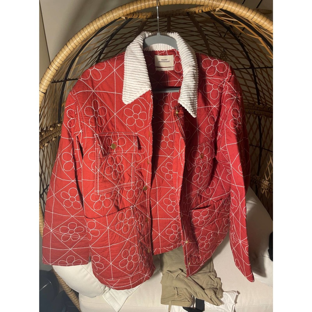 Maeve for urban outfitters utility bomber quilted jacket